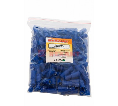 Разъем штекерный полностью изолированный гнездо 4 мм 1.5-2.5 мм (РШПи-м 2.5-4/РШИм 2-5-4) красный  08-0271  REXANT