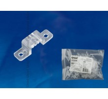 Крепление для LED ленты 220В 10x7мм прозрачный UCC-K10 CLEAR 100 POLYBAG 100 шт/упак  UL-00000866  Uniel