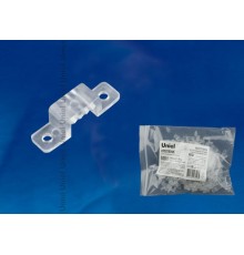 Крепление для LED ленты 220В 10x7мм прозрачный UCC-K10 CLEAR 100 POLYBAG 100 шт/упак  UL-00000866  Uniel