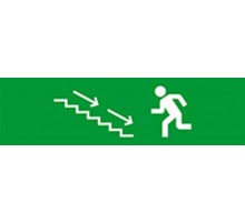 Световой оповещатель охранно-пожарный (табло) SKAT-12 LUX ЛЕСТН НАЛЕВ ВНИЗ  8545  Бастион