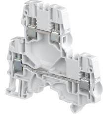 Клемма ZS6-D2 винтовая 6мм.кв., двухуровневая, Серая  1SNK506210R0000  TE