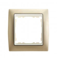 Simon 82 Рамка декоративная, 1 пост, S82, шампань-слоновая кость  82714-34  Simon