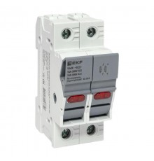 Предохранитель-разъединитель DF 10х38 2Р (тип ПВЦ)   df102-e  EKF