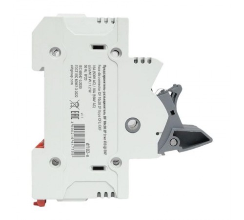 Предохранитель-разъединитель DF 10х38 2Р (тип ПВЦ)   df102-e  EKF