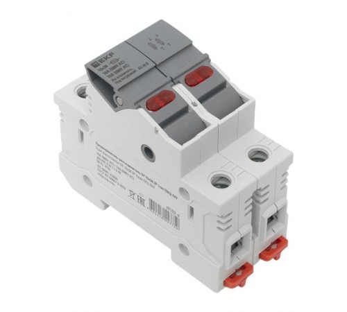 Предохранитель-разъединитель DF 10х38 2Р (тип ПВЦ)   df102-e  EKF