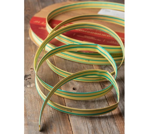 Термоусаживаемая трубка ТУТ нг 18/9 жел-зел рулон PROxima  tut-18-yg  EKF