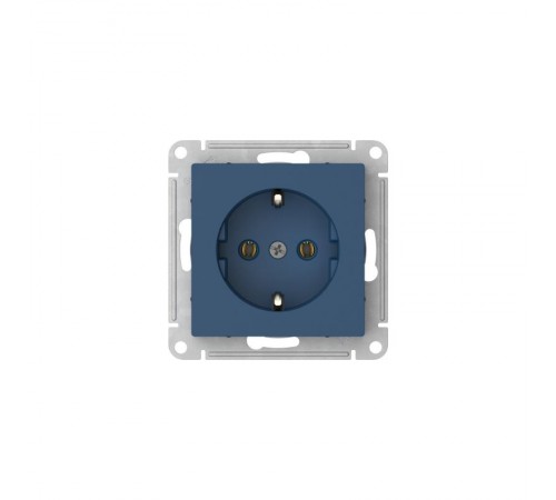 AtlasDesign Аквамарин Розетка с заземлением, 16А, механизм, быстрозажимные клеммы  ATN001143S  SE
