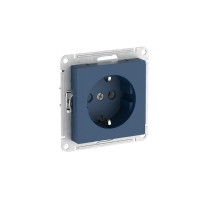 AtlasDesign Аквамарин Розетка с заземлением, 16А, механизм, быстрозажимные клеммы  ATN001143S  SE