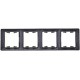 Glossa Антрацит Рамка 4-ая, горизонтальная  GSL000704  SE