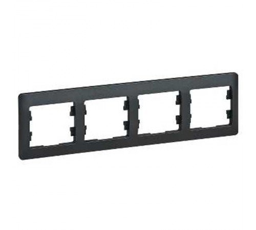 Glossa Антрацит Рамка 4-ая, горизонтальная  GSL000704  SE