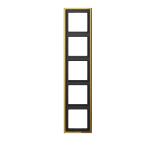 Рамка 5-кратная; металл цвета золота  GO2985  Jung