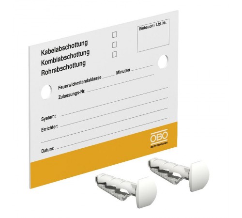 Маркировочная табличка (KS-S DE)  7205425  OBO Bettermann