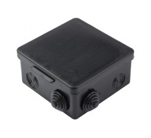 Коробка распределительная КМР-030-014 с крышкой (100х100х50), 8 мембр. вводов чёрная IP54  plc-kmr-030-014-b  EKF