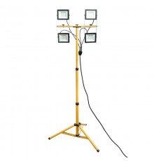 Прожектор на штативе 4*50W 6400К 220V черный IP65 LL-50  48507  FERON