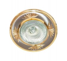 Светильник точечный встраиваемый под лампу DL246 MR16 50W G5.3 титан-золото/ TN-GD  17899  FERON