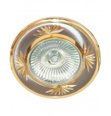 Светильник точечный встраиваемый под лампу DL246 MR16 50W G5.3 титан-золото/ TN-GD  17899  FERON