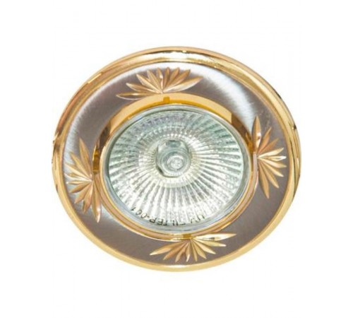 Светильник точечный встраиваемый под лампу DL246 MR16 50W G5.3 титан-золото/ TN-GD  17899  FERON