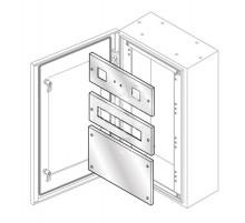Панель нерж.ст.для изм. приборов 185х400  PS2476X  ABB