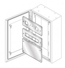 Панель нерж.ст.для изм. приборов 185х400  PS2476X  ABB