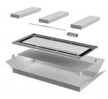 LINEA E Дверь стеклянная 600мм шкафа 42U сер.  LE35-42U6X-DR  ITK