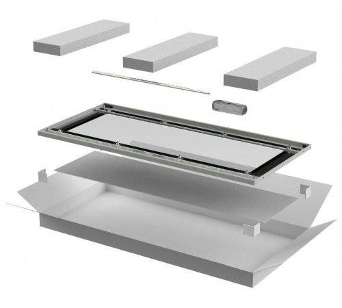 LINEA E Дверь стеклянная 600мм шкафа 33U сер.  LE35-33U6X-DR  ITK