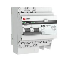 Выключатель автоматический дифференциального тока АД-2 2п 50А C 300мА тип AC (4 мод.) PROxima (электронный)  DA2-50-300-pro  EKF