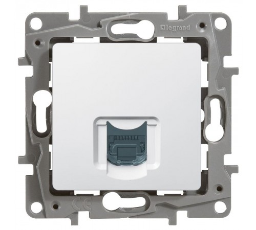 Etika Белый Розетка компьютерная RJ45 одинарная 5 кат. UTP  672241  Legrand