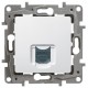 Etika Белый Розетка компьютерная RJ45 одинарная 5 кат. UTP  672241  Legrand