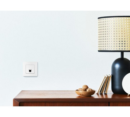 Etika Белый Розетка компьютерная RJ45 одинарная 5 кат. UTP  672241  Legrand