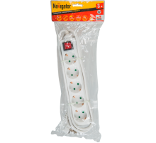 Удлинитель 71 557 NPE-S-05-300-ESC-3x0.75 с/з с выкл. 5 гн. 3м 71557 Navigator