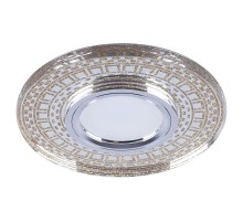 Светильник точечный встраиваемый под лампу, с подсветкой CD981 15LED*2835 SMD 4000K, MR16 50W G5.3, прозрач., золото (он же BS-CD981)  32438  FERON