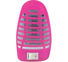 Ночник светодиодный москитный NLM 01-MP розовый с выключателем 230В  4690612029160  IN HOME