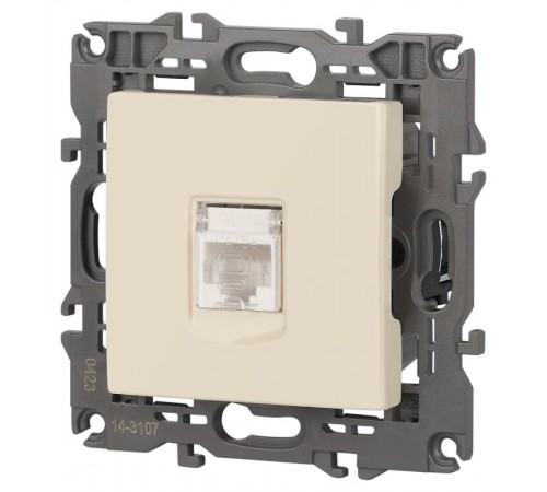 14-3107-02 Розетка RJ45, IP20, сл.кость  Б0034303  ЭРА