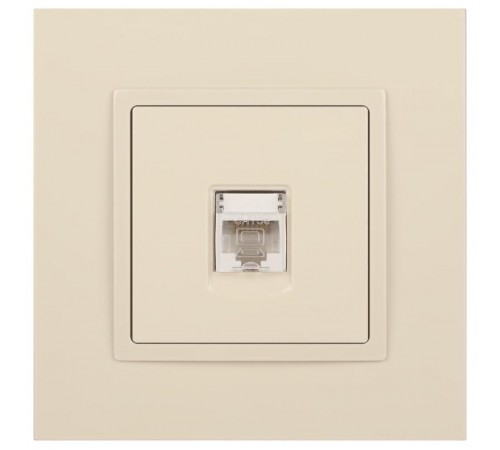 14-3107-02 Розетка RJ45, IP20, сл.кость  Б0034303  ЭРА