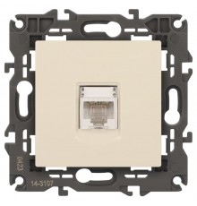 14-3107-02 Розетка RJ45, IP20, сл.кость  Б0034303  ЭРА