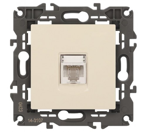 14-3107-02 Розетка RJ45, IP20, сл.кость  Б0034303  ЭРА