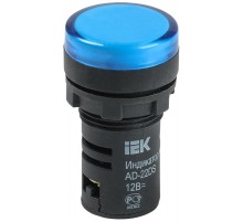 Лампа AD22DS(LED)матрица d22мм синий 12В AC/DC    BLS10-ADDS-012-K07  IEK