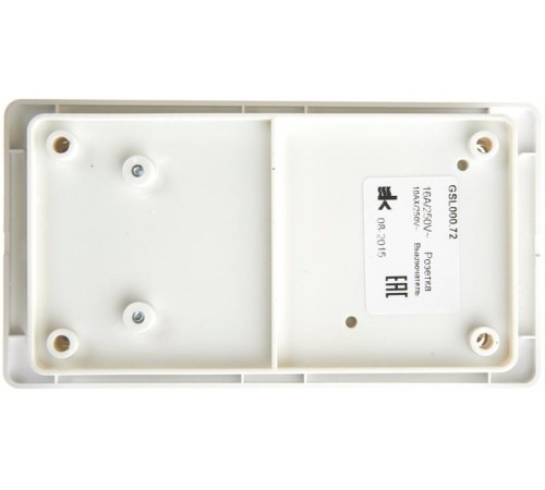 Glossa Белый Блок: Розетка и 2-кл. Выключатель  GSL000172  SE