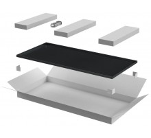 Дверь металлическая для шкафа LINEA N 18U 600 мм черная  LN05-18U6X-DM  ITK