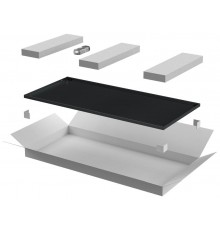 Дверь металлическая для шкафа LINEA N 18U 600 мм черная  LN05-18U6X-DM  ITK