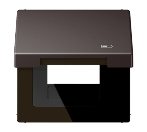 Рамка с подпружиненной крышкой для USB-механизмов, с центральной платой AL2990KLUSBD Jung