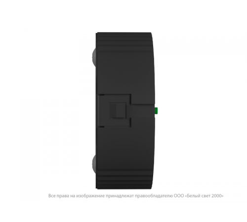 Световой указатель аварийного освещения светодиодный BS-OKO-10-L1-24 Black черный 24В 4,2Вт IP20 накладной централизованный  a15319  Белый свет