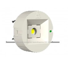 Световой указатель аварийного освещения светодиодный BS-OKO-10-L1-24 Black черный 24В 4,2Вт IP20 накладной централизованный  a15319  Белый свет