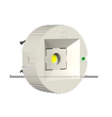 Световой указатель аварийного освещения светодиодный BS-OKO-10-L1-24 4Вт 24В IP20 централиованный встраиваемый  a15272  Белый свет