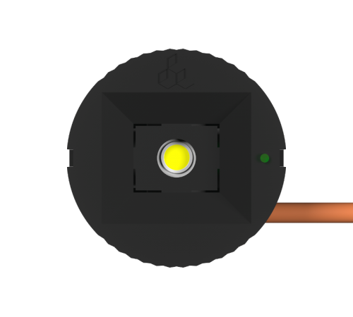 Световой указатель аварийного освещения светодиодный BS-OKO-10-L1-24 Black черный 24В 4,2Вт IP20 накладной централизованный  a15319  Белый свет