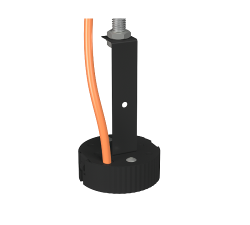 Световой указатель аварийного освещения светодиодный BS-OKO-10-L1-24 Black черный 24В 4,2Вт IP20 накладной централизованный  a15319  Белый свет
