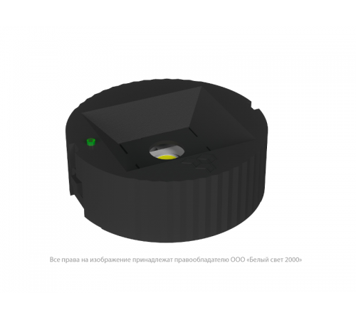 Световой указатель аварийного освещения светодиодный BS-OKO-10-L1-24 Black черный 24В 4,2Вт IP20 накладной централизованный  a15319  Белый свет