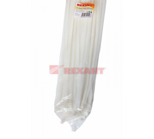 Стяжкa нейлоновая 920 x 9,0 мм, белая (упак. 100 шт)  07-0900  REXANT
