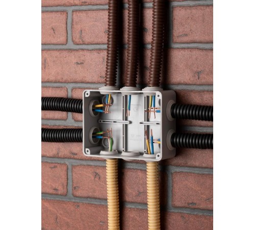 Коробка распределительная КМР-050-041пк пылевлагозащищенная,10 мембранных вводов, уплотнительный шнур, прозрачная крышкой (150х110х70) EKF PROxima  p