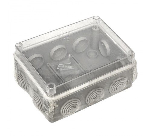 Коробка распределительная КМР-050-041пк пылевлагозащищенная,10 мембранных вводов, уплотнительный шнур, прозрачная крышкой (150х110х70) EKF PROxima  p